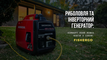 Риболовля та інверторний генератор: комфорт який можна взяти з собою.